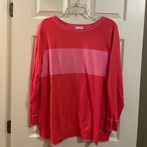 Old navy lightweight sweater in pink and orange.